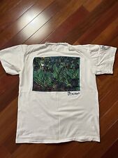 Vintage Vincent Van Gogh T-shirt Museum White Size Large Irises Flower Lily