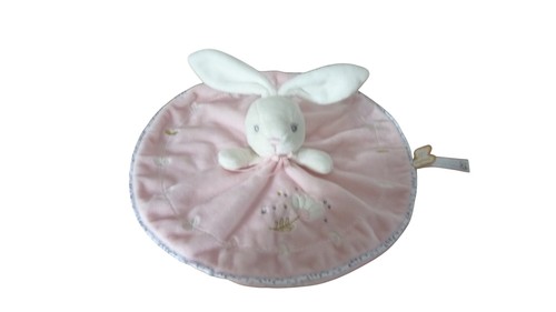 Doudou lapin plat perle - plat,