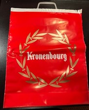 Rare ancien Grand sac plastique publicitaire Alcool Bière Kronenbourg  Vintage