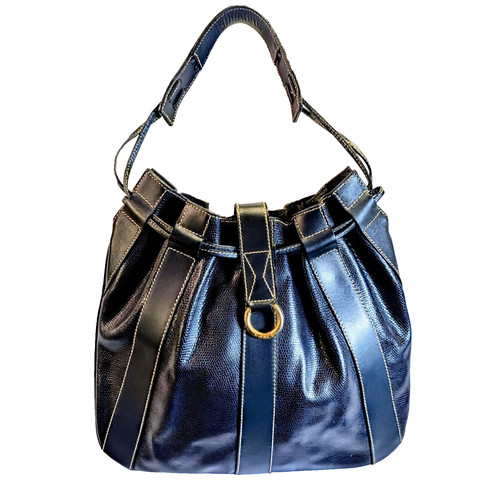 Lancel rare deep blue leather - rare,