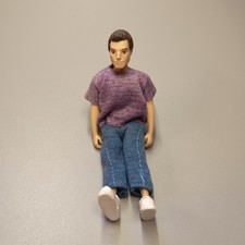 Lundby Modern People DAD FATHER DOLL w Outfit 4" Figure Dollhouse 1/18 Scale