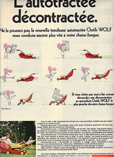1971 WOLF ADVERTISEMENT Discontacted Self Tracting Mower Tool