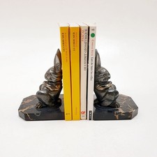 Hippolyte Moreau (1832-1926) Serre-livres Sculpture Lapins assis signés