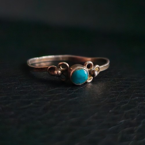 Bague turquoise légère - , en