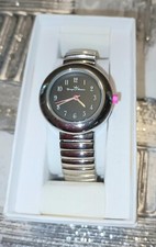 Montre Femme Yonger & Bresson Acier Chromé Cadran Noir & Mauve