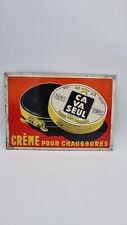 Antique Ca Va Advertising Canvas Plate Only Shoe Cream