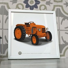 Poster Tracteur D35 orange
