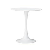 EGOONM Table à manger ronde avec base sur pied, petite
