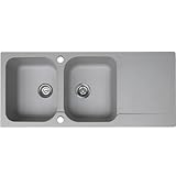 Essebagno 9014410 Lisse évier réversible 2 cuves 1