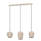 EGLO Suspension luminaire Cambaito, lustre à 3 lampes