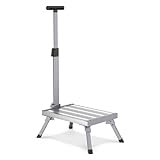 Marchepied pliable en aluminium avec accoudoirs, avec