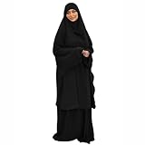 Jilbab Deux Pieces,Jilbab avec Jupe,JILBEB pour PRIERE,Robe