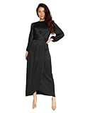 Abaya femme musulmane - Abaya satin type jilbeb femme