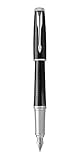 Parker Urban Stylo-plume | Métal ébène ciselé de qualité