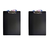 Naisfei Lot de 2 porte-blocs A6 en plastique avec pince