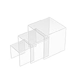 Sezanrpt Lot de 3 étagères de présentation carrées