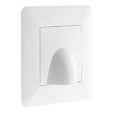 Zenitech Artezo-Plaque sortie de câble 16A Blanc -