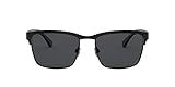 Emporio Armani Lunettes de Soleil Mixte, Black/Smoke,