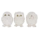 Nemesis Now Figurine Trois Hiboux de la sagesse 8 cm