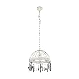 EGLO Suspension luminaire Steeleville, lustre chambre