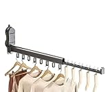 AISIR Étendoir à linge mural pliable à 90° en aluminium,