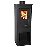 Poêle à bois et charbon "ERA" en acier peint 7 kW Cheminée