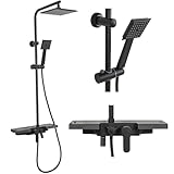 Rea Colonne de Douche SET BRAVO BLACK Système de Douche