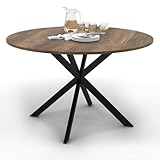IDMarket - Table à manger ronde Alix 6 personnes pied