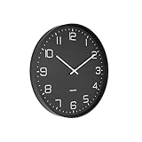 Karlsson Lofty KA5751BK Horloge murale en fer Noir