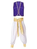 Mufeng Déguisement Prince Aladin Gilet + Combinaison