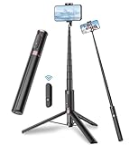 TONEOF 170CM Trépied Voyage, Tout-en-1 Perche Selfie