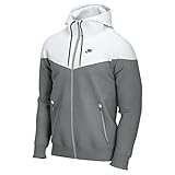 Nike Men'S Veste M Nk Wvn Lnd Wr Hd Jkt, Smoke Grey/White/Smoke