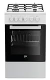 Beko FSS52020DW cooker Freestanding cooker White Gas