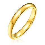 AURSTORE Bijoux Bague Homme Femme Anneau Inox fiançaille