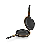BRA Efficient Duo- Poêle double 20 cm pour omelettes,