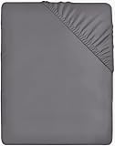 Utopia Bedding Drap Housse - Gris, 140 x 200 cm - Coupes