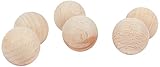 Rayher 6252400 Boules en bois brut ø 25mm p. l’artisanat,