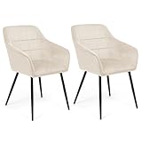 IDMarket - Lot de 2 chaises de salle à manger, fauteuils