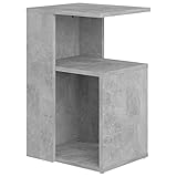 vidaXL Table d'appoint Gris béton 36x30x56 cm Bois