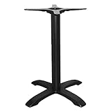 Bolero CE154 Pied de table en fonte, Noir, 720(H) x