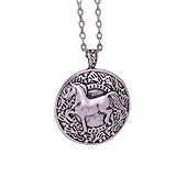 Accessoires Rétro Rond Cheval Pendentif Colliers Ancien