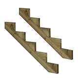 Vinuovo - Lot de 2 montants d'escalier à 5 marches