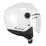 CGM YM Mini Casque Jet Mixte Enfant, Couleur Blanc,