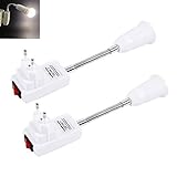 Bras Douille E27 avec Interrupteur sans Fil pour Lampe