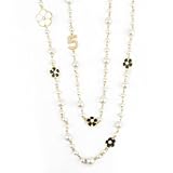 JRILUO Collier Long de Perles D'imitation Femme, Sautoir