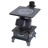 Poêle à bois d'intérieur, chauffage double usage pour