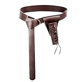 1 ceinture de chevalier avec 1 fourreau d'épée de chevalier