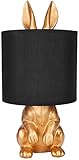 BRUBAKER Lampe de Table ou de Chevet Lapin Doré - Lampe
