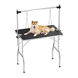 WilTec Table de toilettage canin et félin - 105 x 61,5
