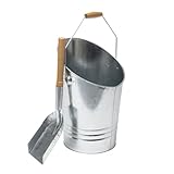 WERKA PRO Seau et pelle à cendres en acier galvanisé